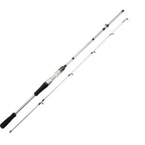 180cm/ 70.86inch-Silvery Carbon Fiber Lure Fishing Rod-