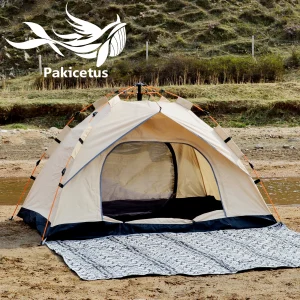 Pakicetus Instant Golden Tent - Portable 3-4 Person